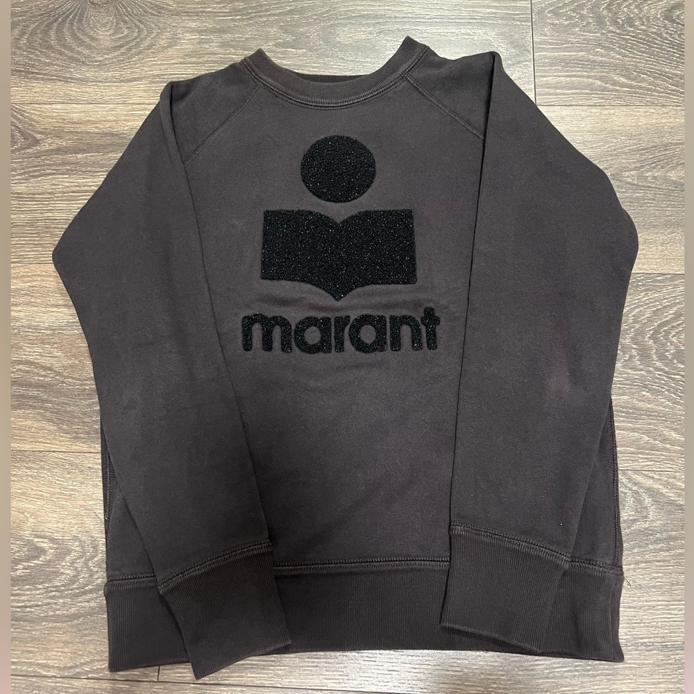 Isabel Marant Etoile Logo Flocked Sweater